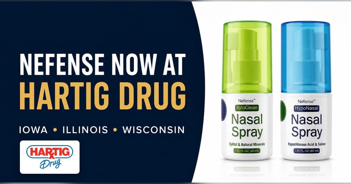 Hartig Drug Partners with Nefense to Offer Nasal Care Products